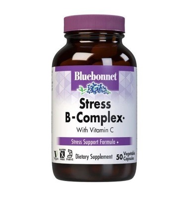Bluebonnet Stress B-комплекс, 50 растительных капсул