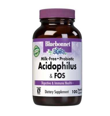 Bluebonnet безмолочный Acidophilus Plus FOS 100 Capsule