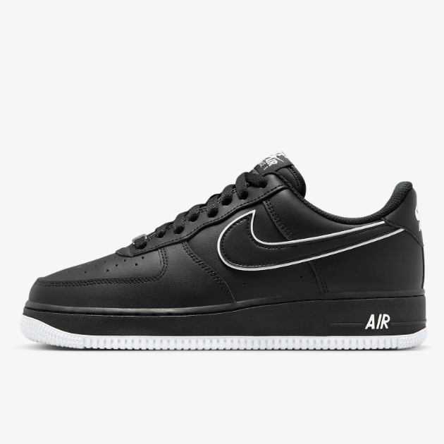 

Кожаные туфли Nike Air Force 1 07, черные (DV0788-002) Expeditedship, Черный, Nike Air Force 1