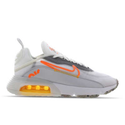 Nike white top and orange trainers