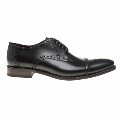 LOAKE LOAKE MENS FOLEY BROGUE SHOES BLACK