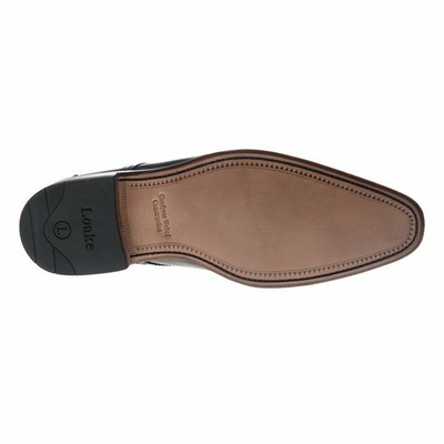LOAKE LOAKE MENS FOLEY BROGUE SHOES BLACK