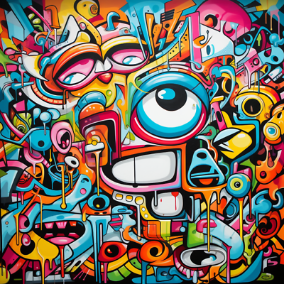 Colorful artwork on sale