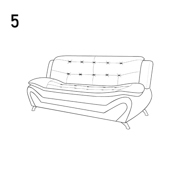 NEW Sofa Loveseat Set Black Red Leather Gel 2PC Modern Living Room Furniture 