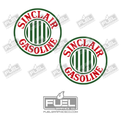 Sinclair Gasoline Premium Vintage Vinyl Decal / Sticker 2-Pack - Made in the USA