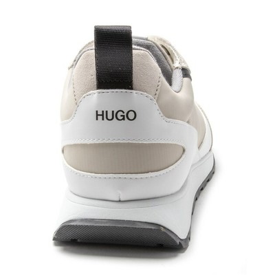 HUGO BOSS HUGO HERREN ICELIN JOGGINGSCHUHE SNEAKER WEIÃŸ