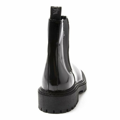 V.GAN V.GAN DAMEN VEGAN BROCCOLI CHELSEA STIEFELETTEN STIEFEL SCHWARZ