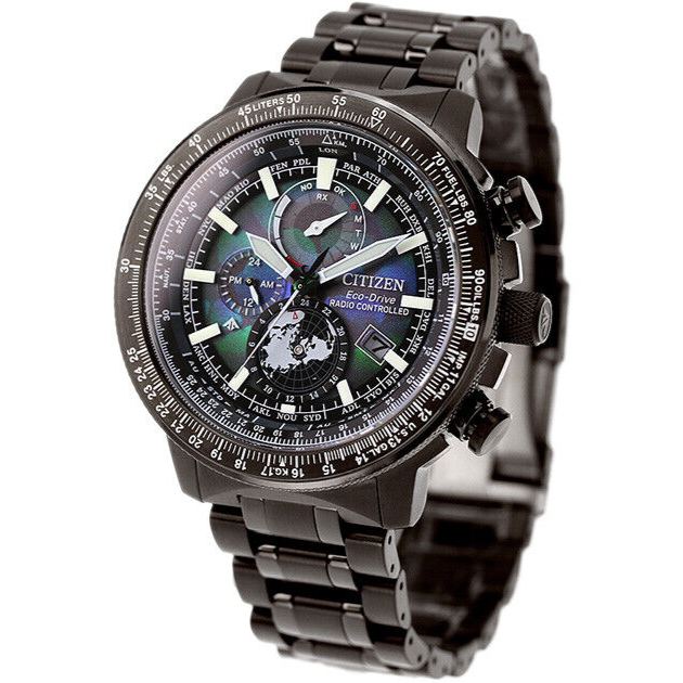 Pre-owned Citizen Promaster Sky By3005-56e Layers Of Time Limited Radio Solar Watch 46mm
