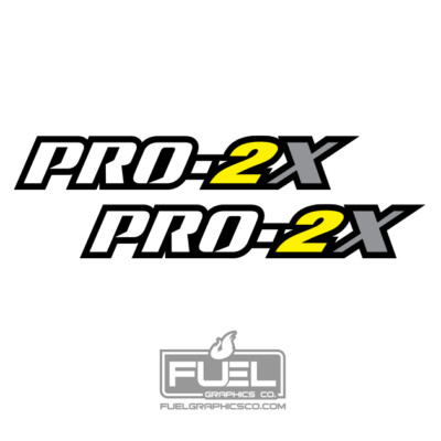 For Nissan Frontier Titan PRO-2X Pickup Premium Vinyl Decal 2-pack - 18'' x 2.75''