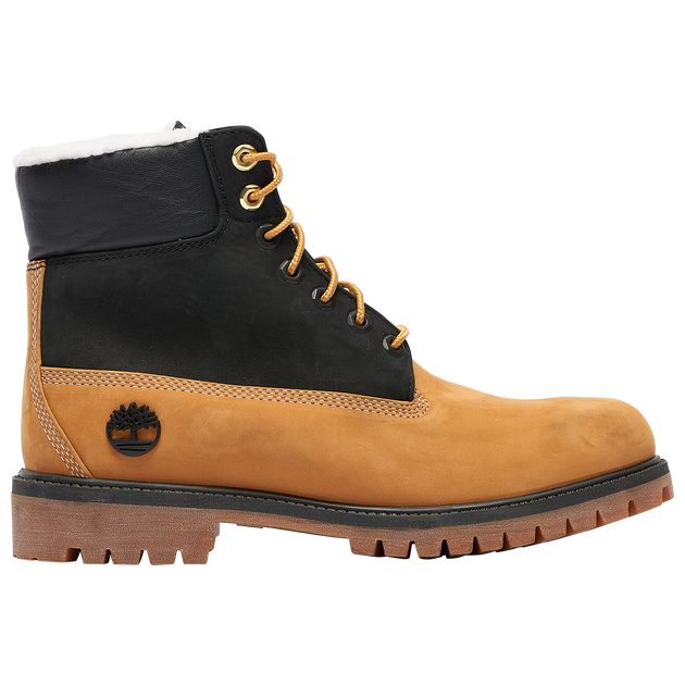 Pre-owned Timberland Mens  6" Fleece Lined Waterproof Boots Tb 0a2mhq 231 In Wheat/black