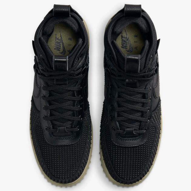 Pre-owned Nike Lunar Force 1 Duckboot Shoes 'black/neutral Olive' (dz5320-001)