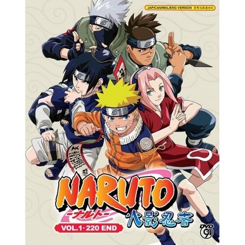 海外版 ナルト DVD 少年編 コンプリート セット 全 1話～220話 2002's Naruto Series (VOL.1 - 220 End) ~ All Region