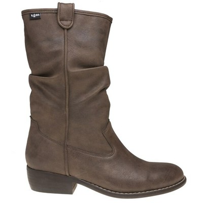 V.GAN V.GAN DAMEN VEGAN HUMMUS MID CALF WADENSTIEFEL STIEFEL BRAUN