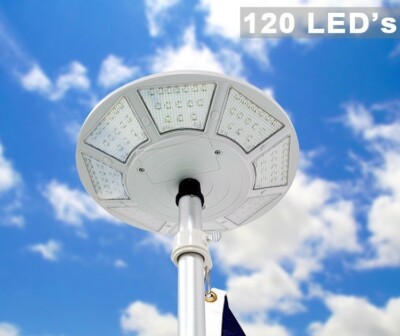Solar Powered Flag Pole Light 120 Powerful LED's *Best Light We've Ever Carried*