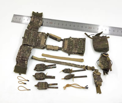 1/6 Scale Female Soldiers SCP Mobile Task Forces ALPHA-9 Chest Hanging Vest&Bags