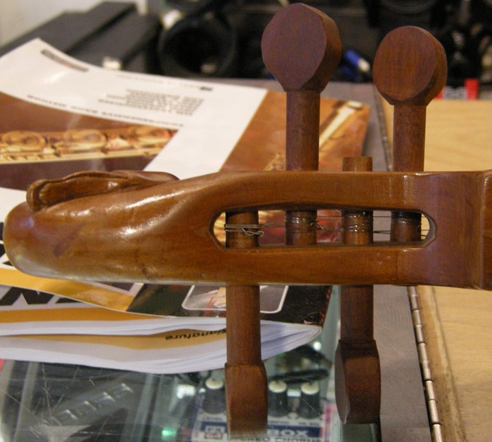 Handmade Hourglass Appalachian Mountain Dulcimer with Carved Swan Peghead