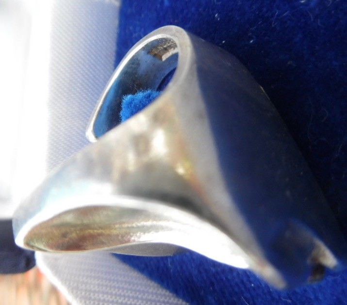 Vintage Sterling Silver Lapponia Modernist Ring by Bjorn Weckstrom Finland
