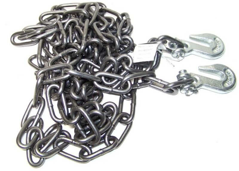 1/4" X 20ft H D Tow Chain With Hooks Towing Pulling Secure Truck Cargo Chains 