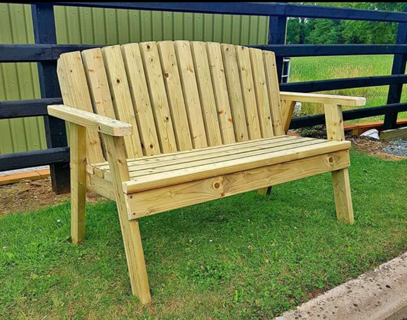 Double Arch Back Wooden Benches In Armagh County Armagh
