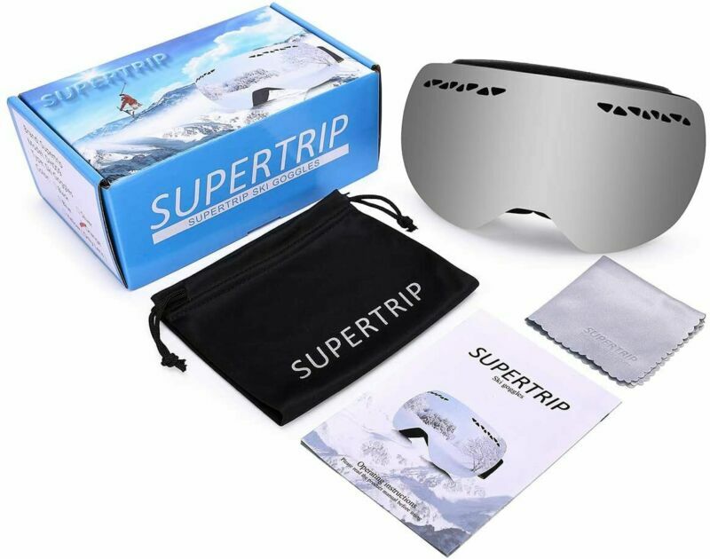 Supertrip Ski Snowboard Goggles for Men  Women Over The Glasses Snow Goggles An