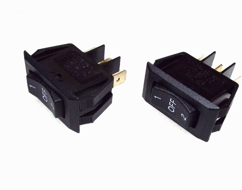 QTY1 ROCKER SWITCH ON/OFF/ON SPDT 3 POSITION MAINTAINED HIGH/LOW FORWARD/REVERSE