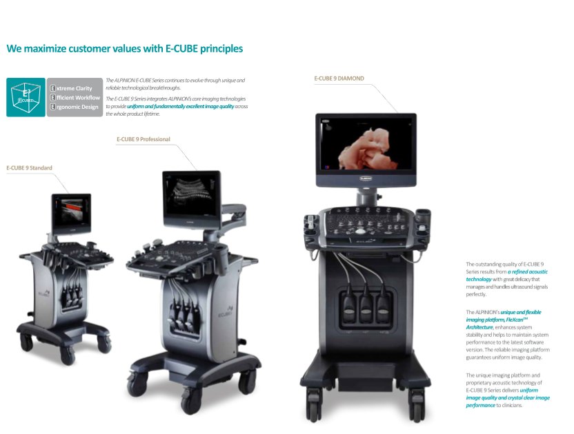 Alpinion E Cube 9 Diamond Ultrasound System