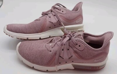 Nike Air Max Sequent 3 Women's Running Shoes Size 7.5 Element Rose 908993-602 