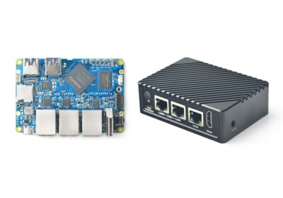 Nano raspberry Pi R5S 32GB 4GB DDR4 Metal Case HDMI 3 Network port Mini Router U