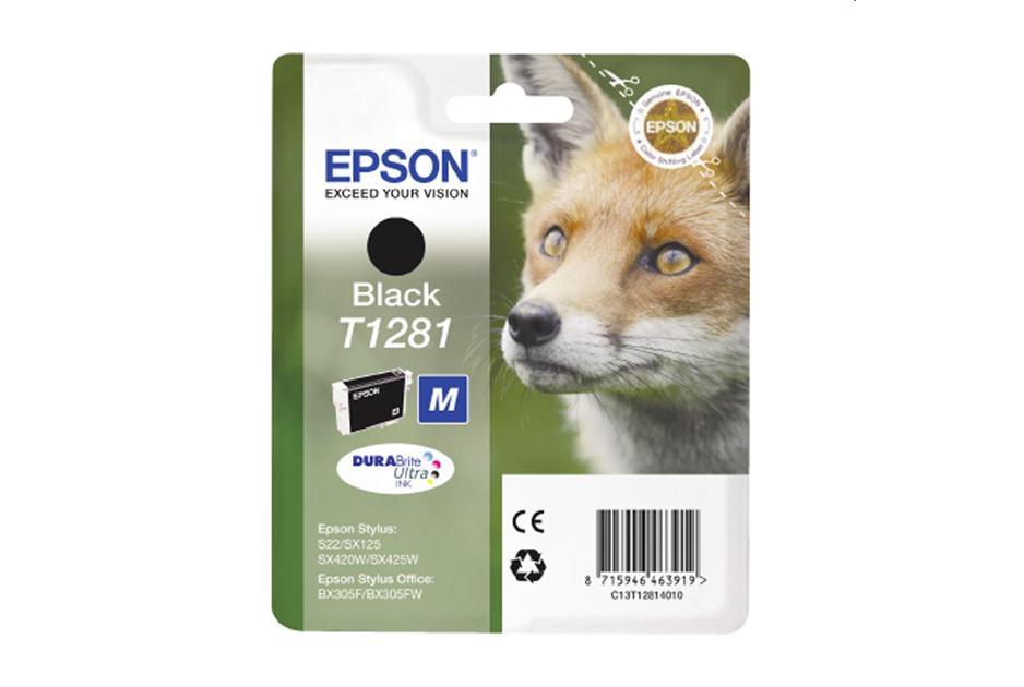 1 X Black Original OEM Inkjet Cartridge T1281 For Printer Epson SX435W SX 435W