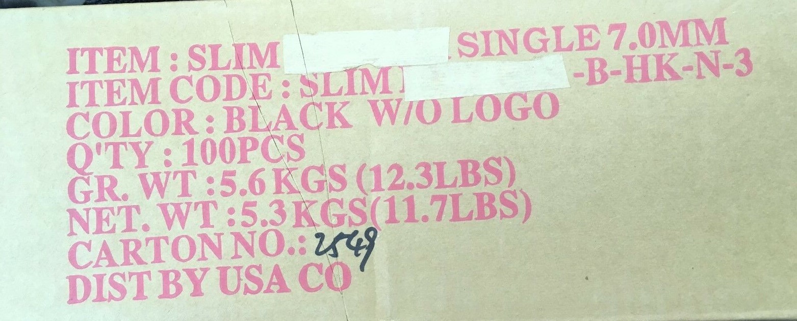 100 PCS 7MM SLIM SINGLE BLACK CD DVD CASE MOVIE VIDEO GAME CASE NEW IN