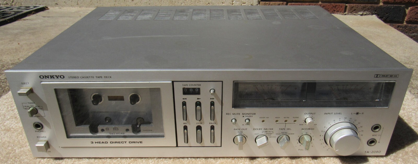 Onkyo TA-2060 Vintage Stereo Cassette Tape Deck 3 Head