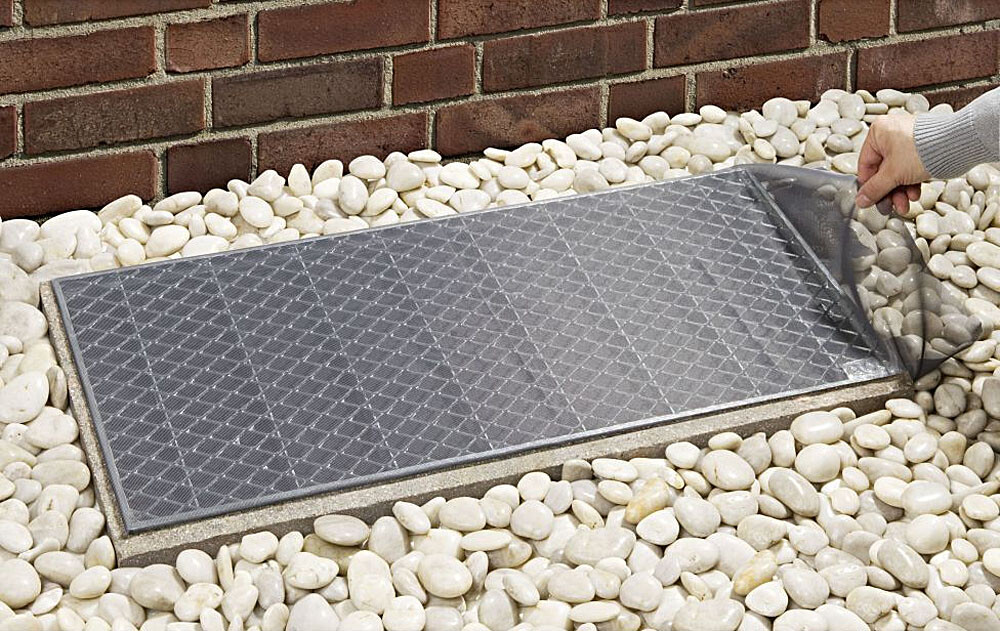 Lichtschachtabdeckung Kellerschachtabdeckung Gitterrost Laubschutz Profi