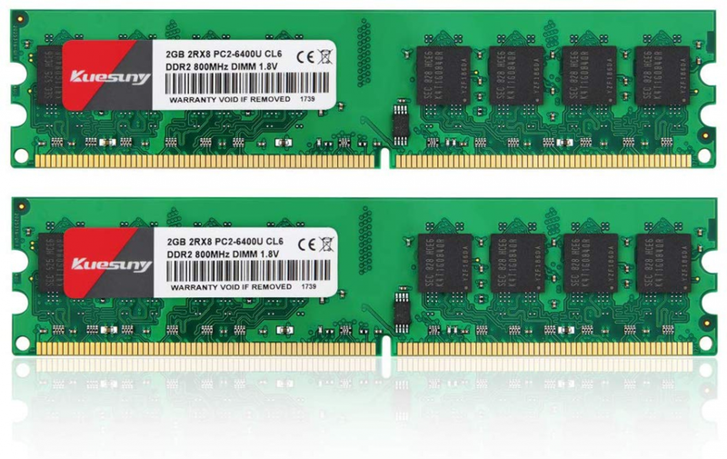 4gb Kit 2gbx2 Ddr2 800 Udimm Ram Pc2 6400 Pc2 6400u 1 8v Cl6 240 Pin Ebay