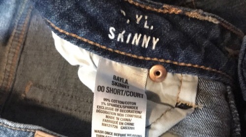 AEROPOSTALE AERO Jeans Size 00 Short Inseam Juniors XXS Bayla Skinny Jean