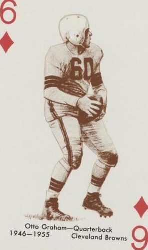 1963 Stancraft Playing Cards Otto Graham #6D