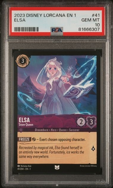 ELSA　psa10 【ロルカナ/Lorcana】 lorcana elsa spirit of winter enchanted psa 10 | eBay