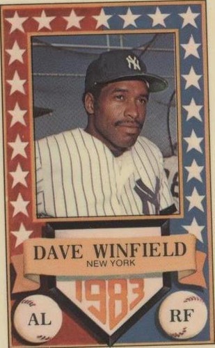 1983 Perma-Graphics/Topps Credit Cards - Dave Winfield #150-ASA8308