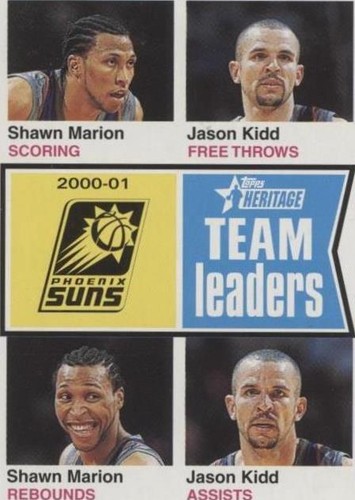 2001-02 Topps Heritage - Shawn Marion/Jason Kidd #224