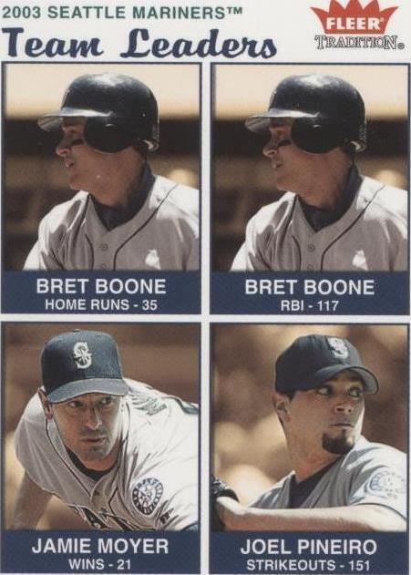 2004 Fleer Tradition - Bret Boone Jamie Moyer Joel Pineiro #36