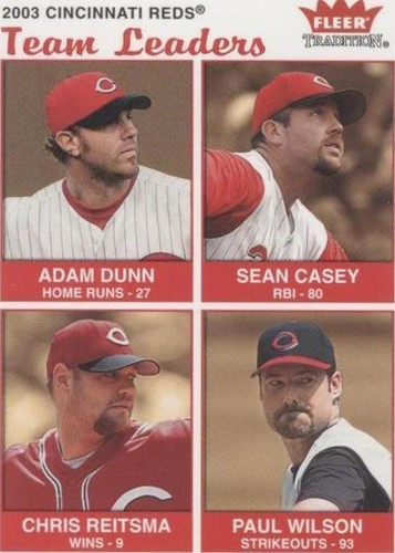 2004 Fleer Tradition - Adam Dunn Chris Reitsma Paul Wilson #18