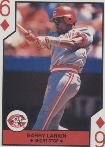 1990 U.S. Playing Cards Major League All-Stars - Barry Larkin #6D