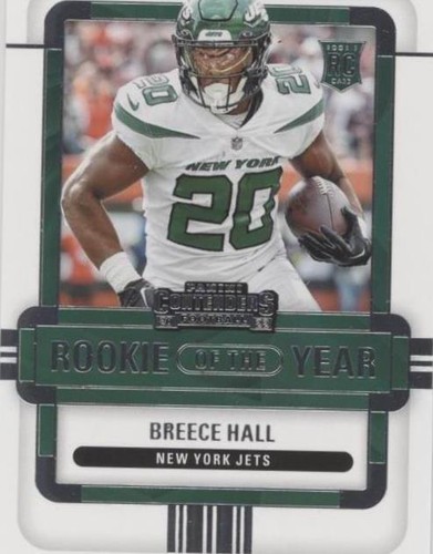 2022 Panini Contenders Breece Hall #ROY-BHA