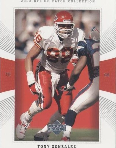 2003 Upper Deck UD Patch Collection Tony Gonzalez #70