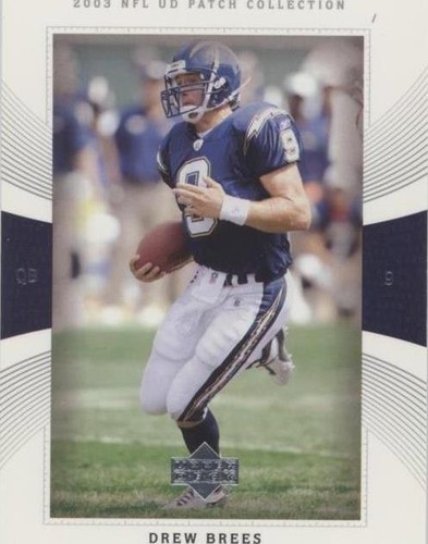 2003 Upper Deck UD Patch Collection Drew Brees #9