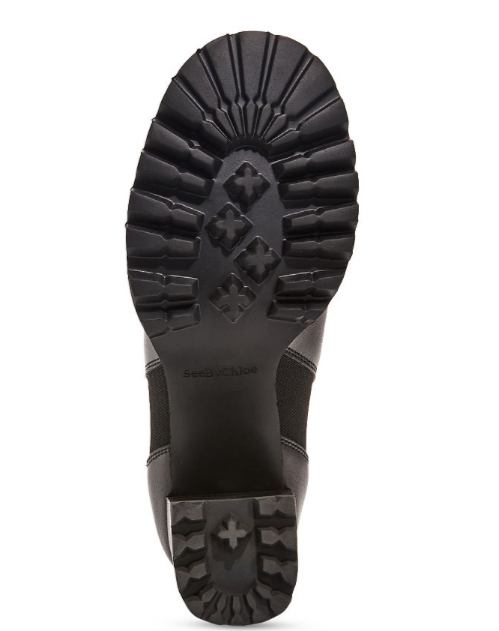 Pre-owned See By Chloé See By Chloe Shearling Lined Chelsea Booties - Black - Retail $495