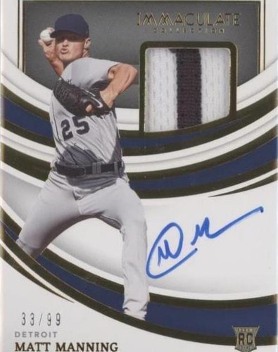 2022 Panini Immaculate Collection - Matt Manning #IMA-MM