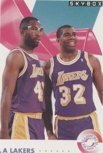 1991-92 Skybox - Magic Johnson/James Worthy #471