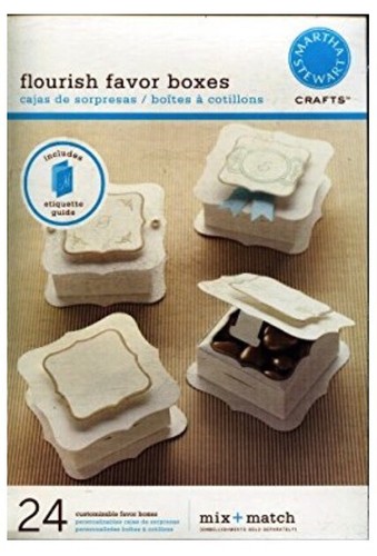 Martha Stewart Ivory Flourish Wedding Favor Boxes (24 count)