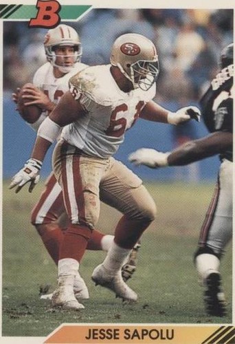 1992 Bowman Jesse Sapolu #204