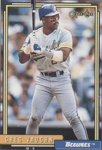 1992 O-Pee-Chee - Greg Vaughn #572